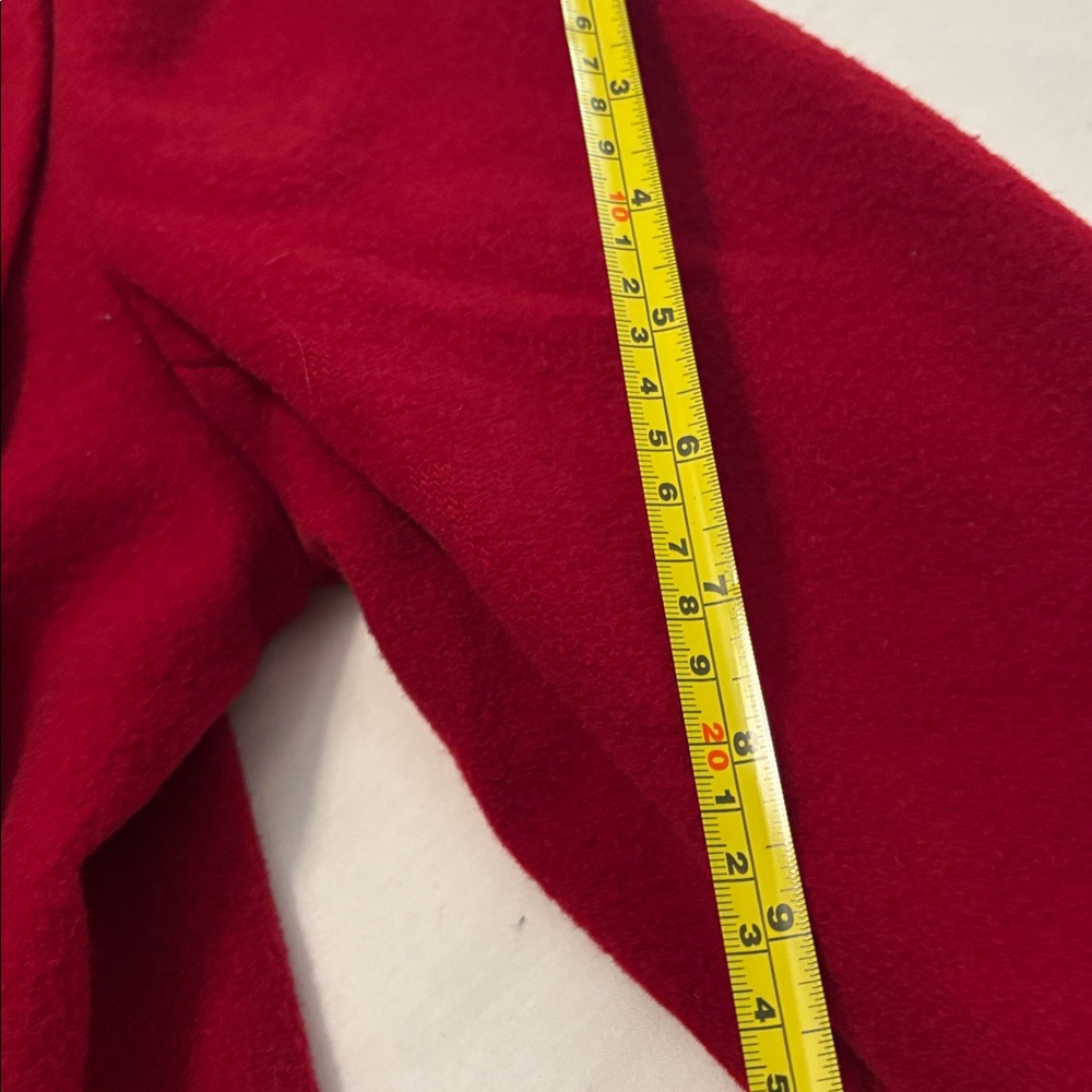 VTG Forecaster of Boston Red double-breasted 100% wool longline coat SZ 18 - Picture 9 of 12